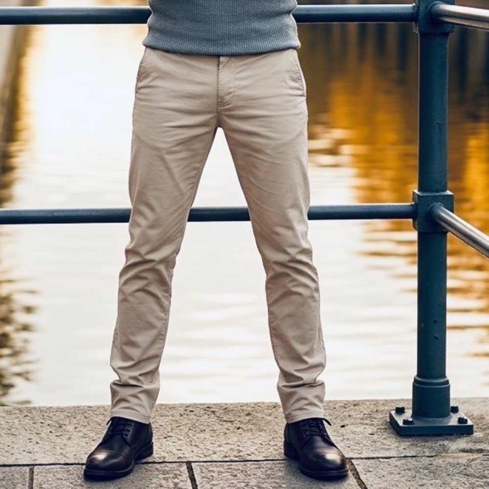 American‎ Rag Chino Pants, Men's 38x32 Tan New 4-Way Stretch Slim Trouser's